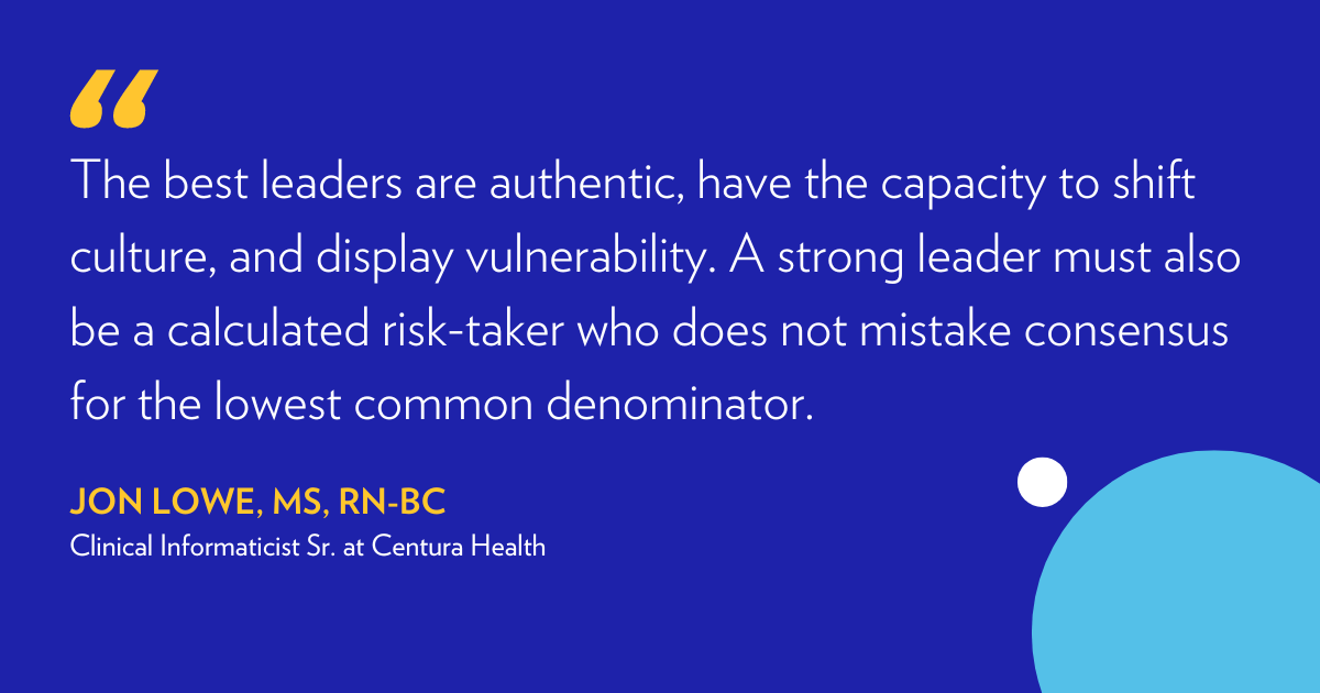 "The best leaders are authentic, have the capacity to shift culture, and display vulnerability. A strong leader must also be a calculated risk-taker who does not mistake consensus for the lowest common denominator."